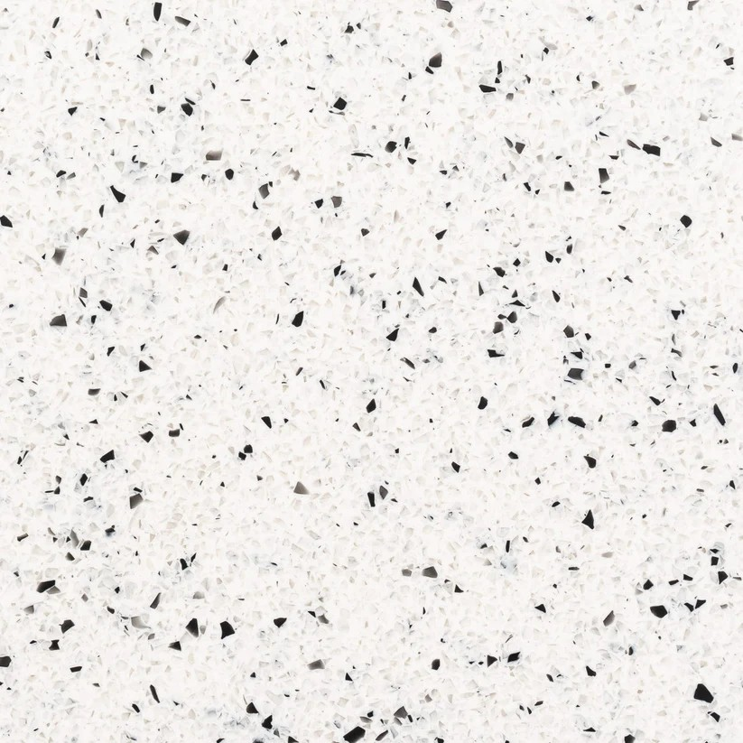 D 0100-01 White kleine Flecken - schwarz