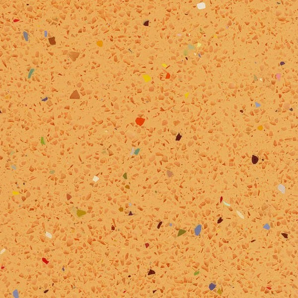 D 0140-02 Light orange wenig Flecken - bunt