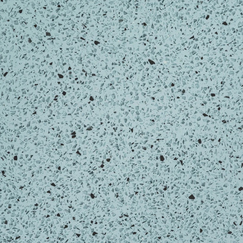 D 0390-01 Grey-blue kleine Flecken - schwarz