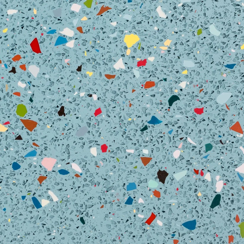 D 0390-52 Grey-blue große Flecken - bunt