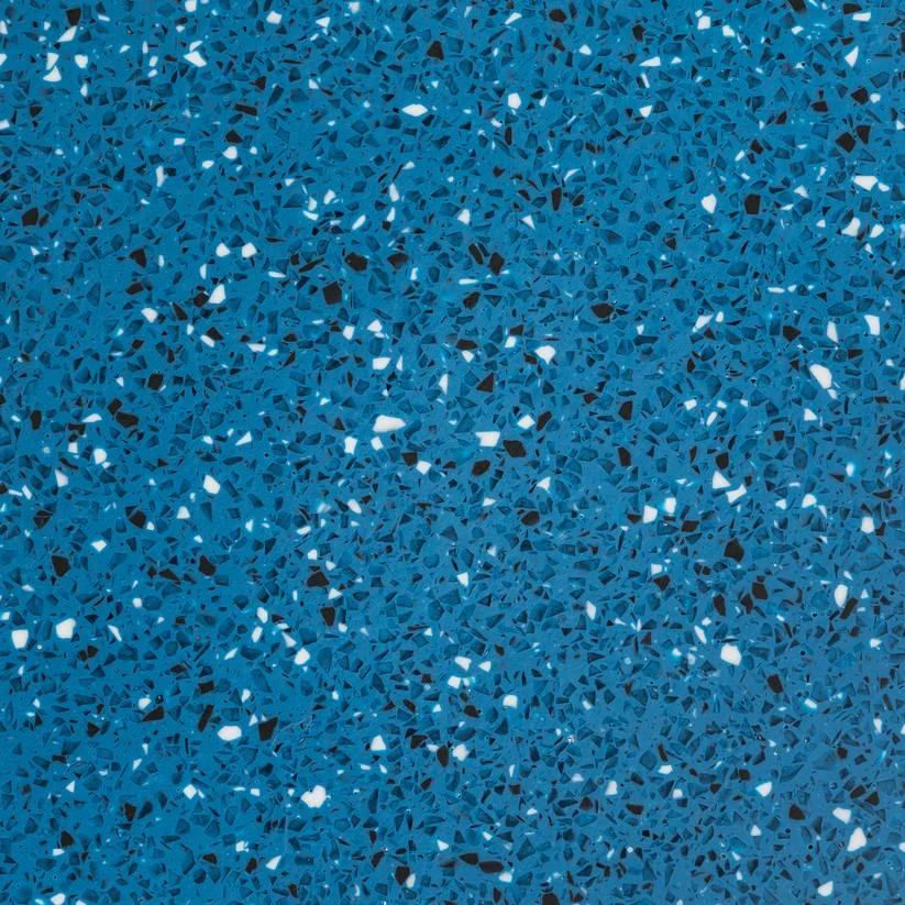 D 0670-04 Prussian blue kleine Flecken - schwarz und weiß