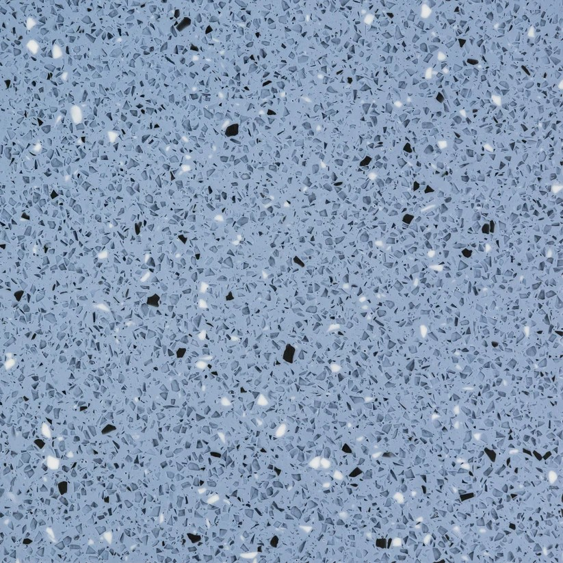 R 5014-04 Pigeon blue kleine Flecken – schwarz und weiß